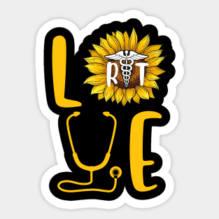 Sunflower Proud Respiratory Therapist Sticker